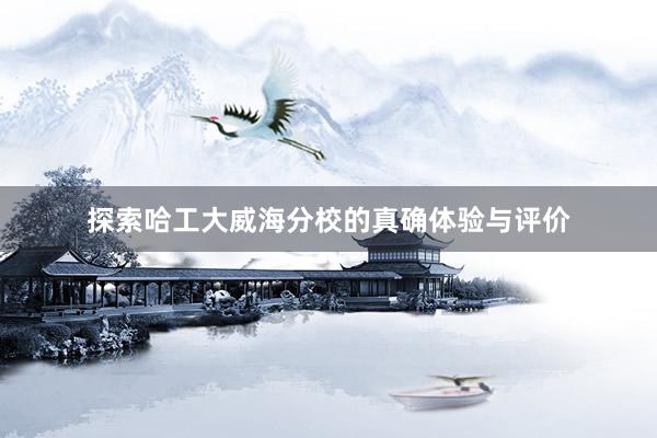 探索哈工大威海分校的真确体验与评价